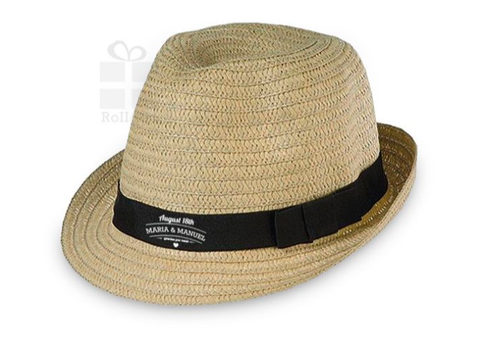 Sombrero de paja ideal para bodas en la playa